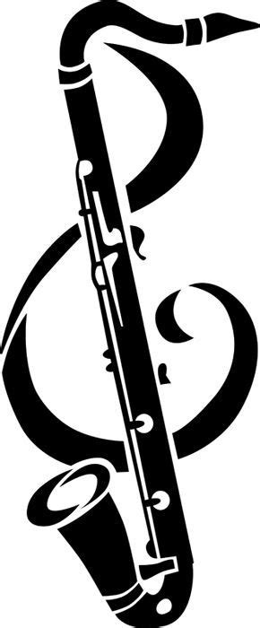 Klarinet En Solsleutel Bass Clarinet Music Tattoos Clarinet