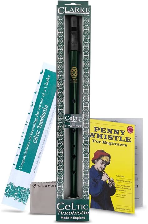 Tin Whistle Set Clarke Tin Whistle Key D With Beginners