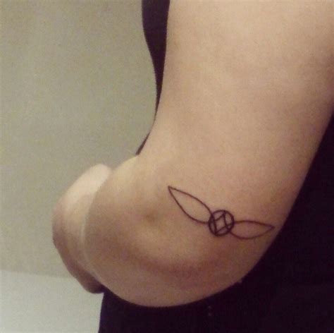 Golden Snitch Tattoo Ankle