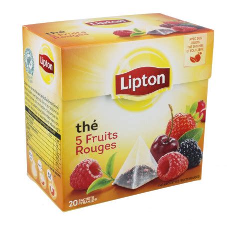 Th Noir Fruits Rouges Lipton X Sachets