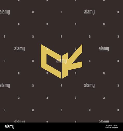 Logo Letter Initial Logo Designs Template With Gold And Black