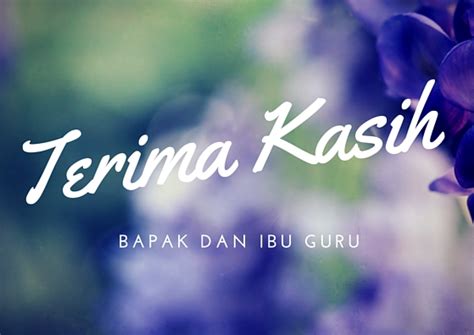 Tulisan Terima Kasih Guru – newstempo