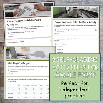 Career Readiness Vocabulary Activity Set And Word Wall Bundle TPT