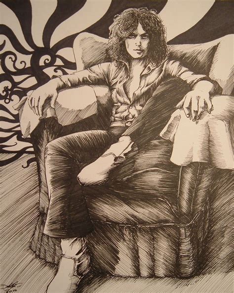 Marc Bolan By The Cosmic Dancer Art Illustration Marc Bolan