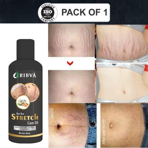 Ribva Present Stretch Marks Removal Oil Natural Heal Pregnancy Hip