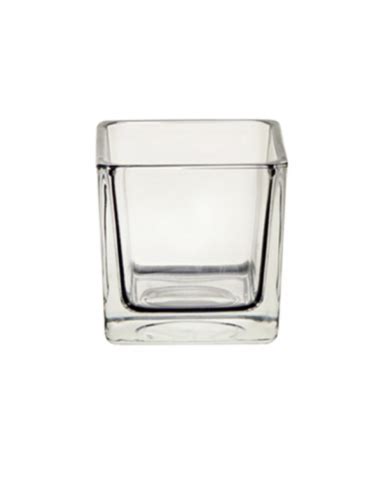 Vase Cube En Verre