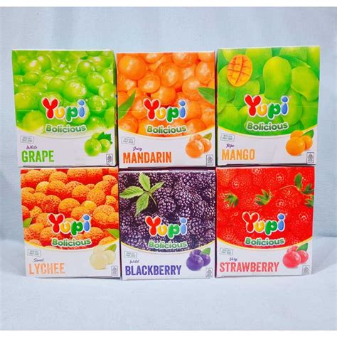 Jual Yupi Bolicious Strawberry Wild Blackberry Sweet Lychee Juicy