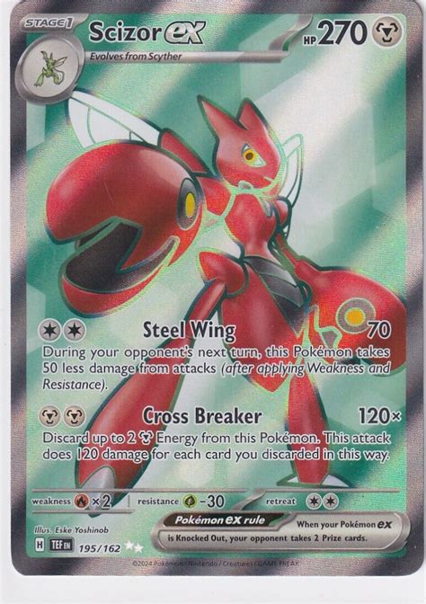 Pokemon Temporal Forces Scizor Ex 195 162 Near Mint Holofoil EBay