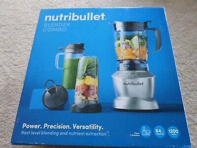 NutriBullet Blender Combo - 1200W Blender Combo with Single Serve Cups ...