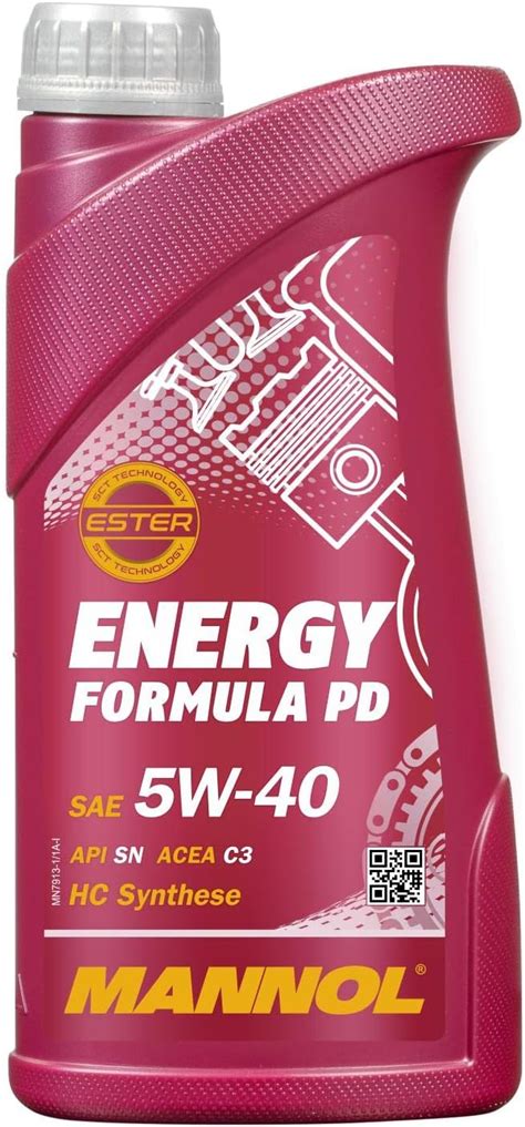 MANNOL Energy Formula PD 5W 40 API SN SM CF Engine Oil 1 Litre