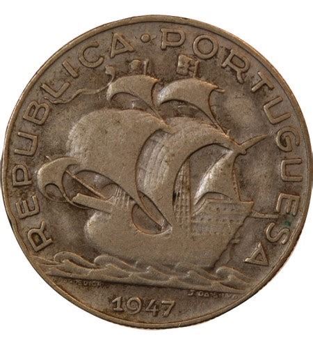 PORTUGAL 5 ESCUDOS ARGENT 1947 Argent Suffren Numismatique