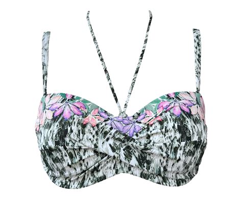 Triumph Swim Bandeau Bikini Oberteil Floral Cascades Chillichoo