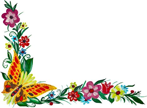 Border Design Png Png Corner Designs Flower Corner Border Design Images