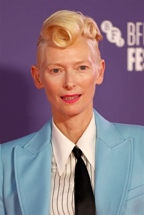 Tilda Swinton Channels Bowie and 1950s Style for BFI Film Festival