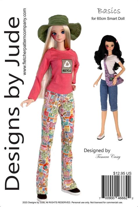 Pdf Basics Doll Clothes Sewing Pattern For 60cm Smart Dolls Etsy