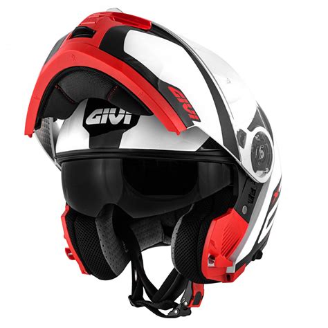 Casco Modular Givi X Challenger Shiver Blanco Negro Rojo