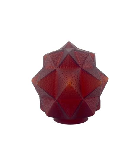 Art Deco Red Star Light Shade | Timeless Elegance | Red Star Design