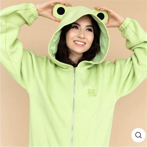 Kyedae Frog Hoodie New With Tags Size Large In 2024 Long Sleeve