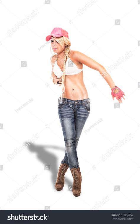 Blonde Sexy Female Hip Hop Dancer Stock Photo Shutterstock