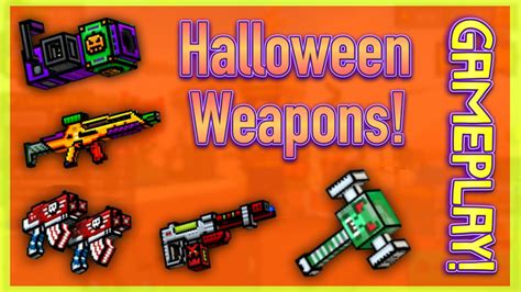 Pixel Gun 3d Halloween Weapon Gameplay Youtube