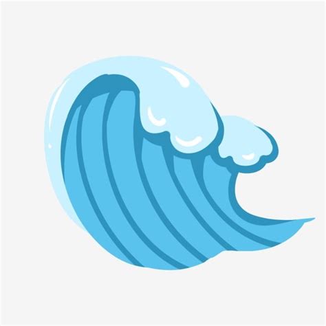 Summer Surf PNG Picture, Cartoon Wave Spray Summer Surfing, Wave Clipart, Surfing, Blue Ocean ...