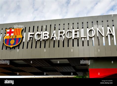 Entrance to the Stadium of the FC Barcelona in Barcelona, Spain Stock ...