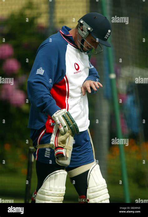 Cricket First Npower Test England V South Africa Nets Hi Res Stock