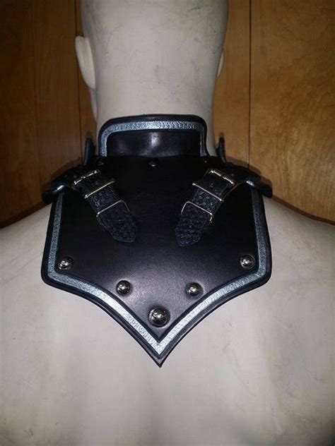 Leather Armor Gothic Gorget - Etsy