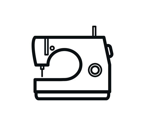 Sewing Machine Icon Vector Flat Style Logo Design Template 10754498