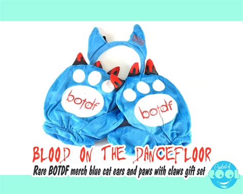 Rare Blood on the Dance Floor Merch BOTDF Blue Plush Bat Ears Headwear ...