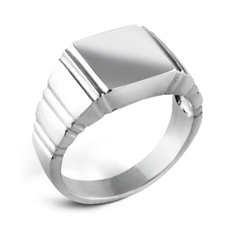 Sterling Silver Men's Signet ring - Harry Fay Jewellery