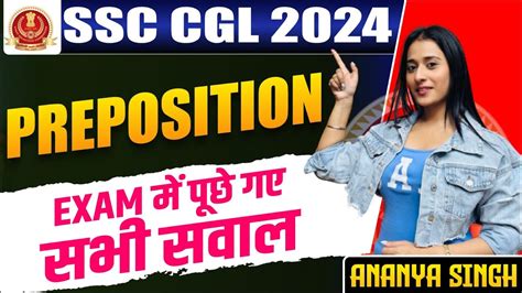 SSC CGL LIVE BATCH 2024 Top 30 Important Prepositions Questions In