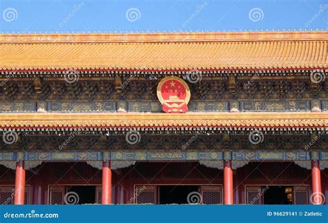 The Gate of Heavenly Peace at Famous Tiananmen Square in Beijing Stock ...