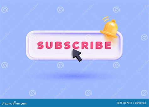 Modern 3d Illustration Of Subscribe Concept Stock Vector Illustration