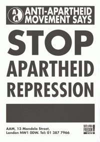 Anti-Apartheid Movement says stop apartheid repression | South African ...