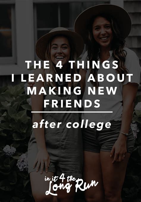 The 4 Things I Learned About Making New Friends After College