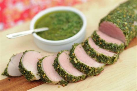 Recipe Herb Crusted Pork Tenderloin With Salsa Verde