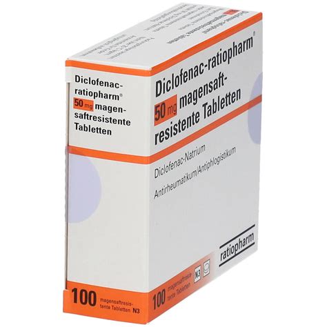 Diclofenac Ratiopharm® 50 Mg 100 St Mit Dem E Rezept Kaufen Shop Apotheke