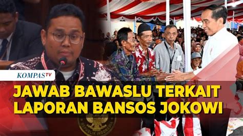 Bawaslu Jawab Terkait Laporan Dugaan Bansos Presiden Jokowi Langgar