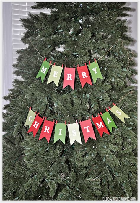 Diy Merry Christmas Garland Vicky Barone