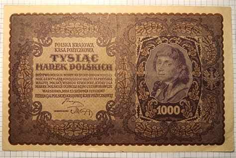 1000 Marek Polskich 1919 1 Serja AU Buk Kup Teraz Na Allegro Lokalnie