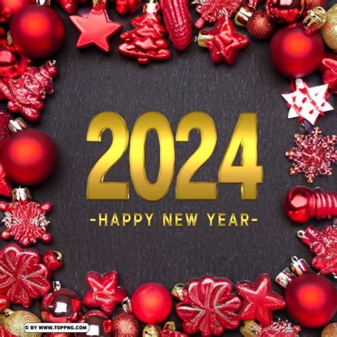 Happy New Year 2024 Greeting Card - Image ID 490793 | TOPpng