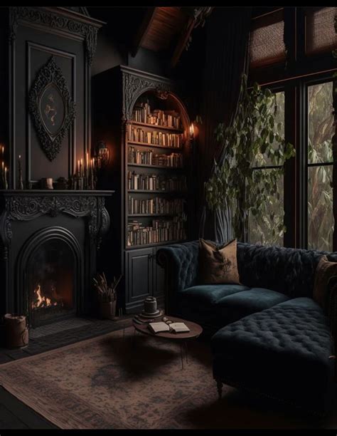 Pin By Sonia Duarte On Hjem Dark Home Decor Gothic Living Room Home