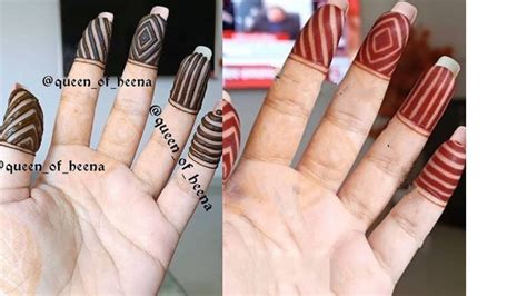 Very Beautiful And Unique Finger Tops Henna Design Finger Tops By Zain