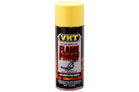 VHT Flameproof Flat Yellow SP108 Spray Paint Autozone Australia