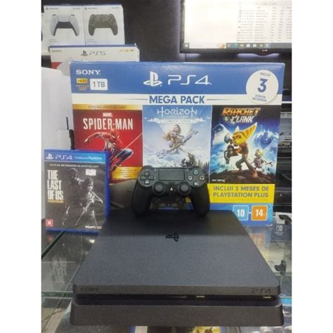 Ps4 Playstation 4 Slim 1tb 1 Jogo Sua Escolha E 1 Controle SEMI NOVO