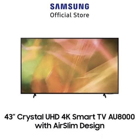 Jual SAMSUNG 43 Inch Crystal UHD 4K Smart TV UA 43AU8000 KXXD Shopee