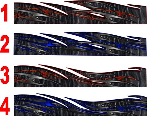 Tribal Carbon Fiber Wave Vehicle Half Wrap Xtreme Digital Graphix