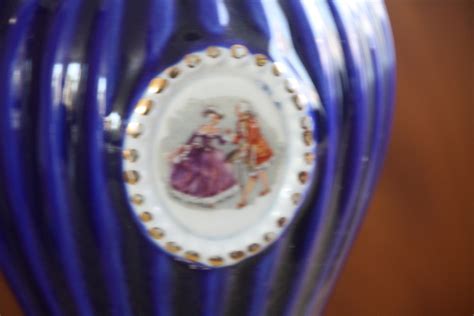 27 Cm High Vase Ceramica Le Torri Italy 11 Inch Cobalt Blue Etsy UK