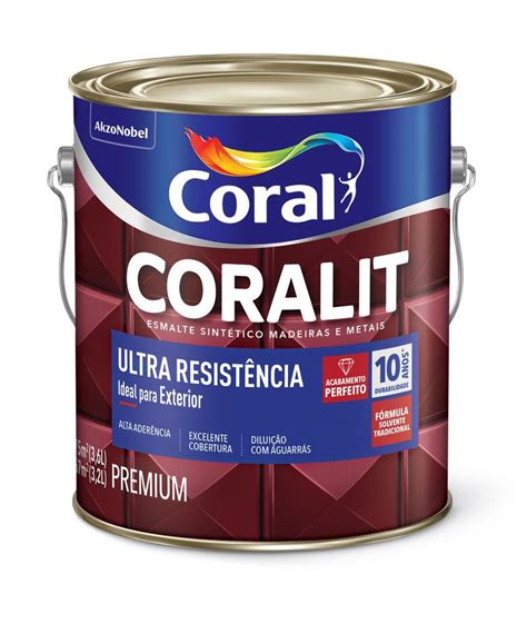 Esmalte Sintético Coralit Ultra Resistência Branco Acetinado Coral 3